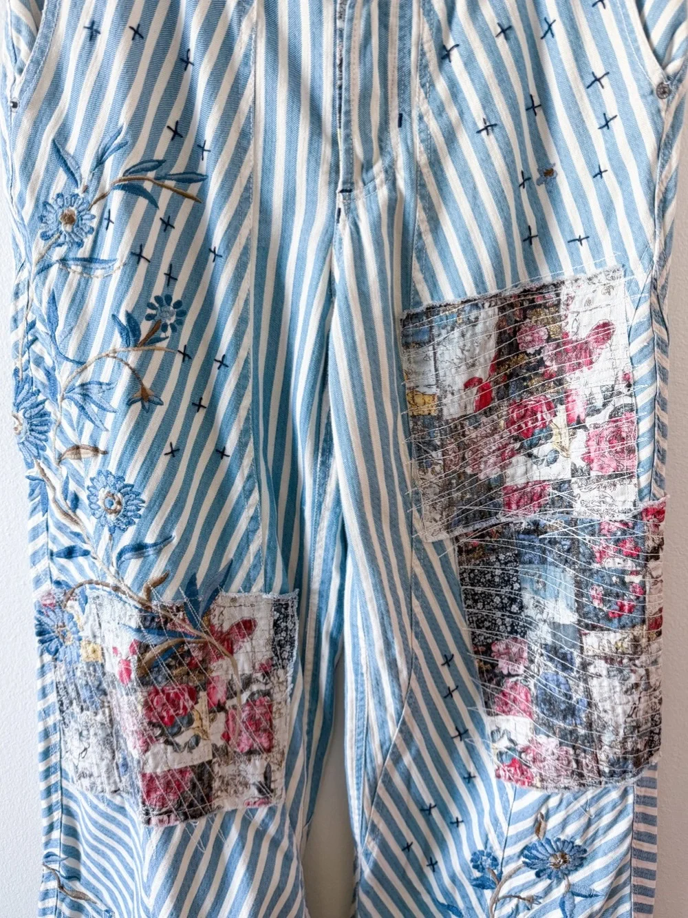 Free People Runyon Patched Craft Pants in West Ridge Size 6 Preloved - Picture 7 of 13